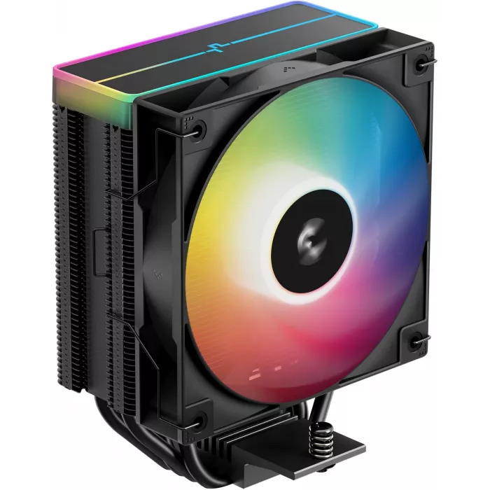 Устройство охлаждения(кулер) Deepcool AG400 Bk V2 ARGB Soc-AM5/AM4/1200/1700/1851 черный 4-pin 31.6dB Al+Cu 220W 643gr Ret (R-AG400-BKAMMN-GJD)