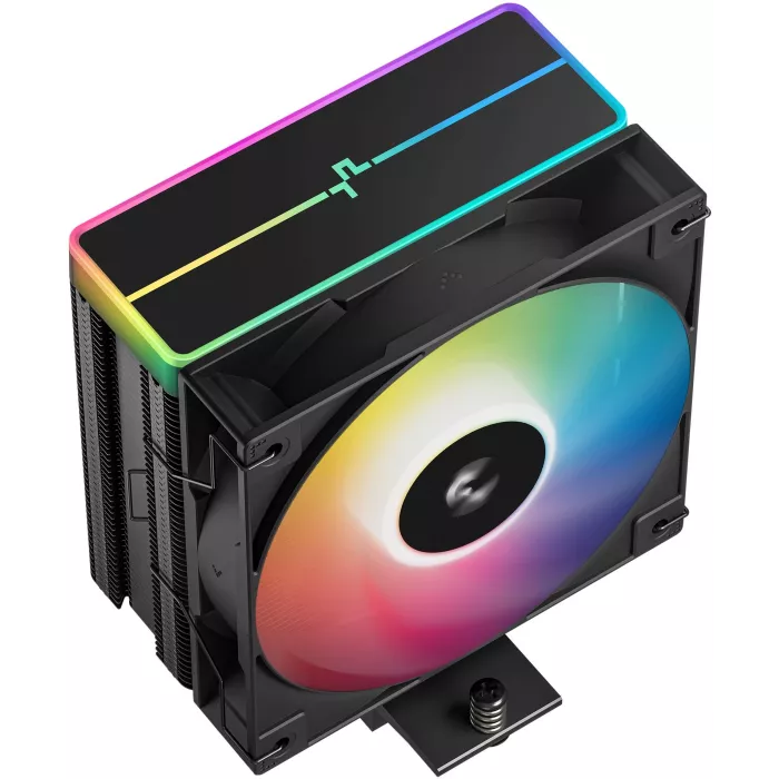 Устройство охлаждения(кулер) Deepcool AG400 Bk V2 ARGB Soc-AM5/AM4/1200/1700/1851 черный 4-pin 31.6dB Al+Cu 220W 643gr Ret (R-AG400-BKAMMN-GJD)