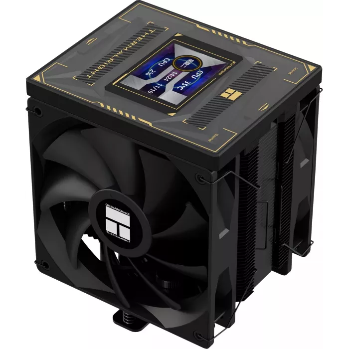Устройство охлаждения(кулер) Thermalright Burst Assassin Vision 120 Soc-AM5/AM4/1200/1700/1851 черный 4-pin 25.6dB Al+Cu LCD Ret (BA120-VISION-BL)