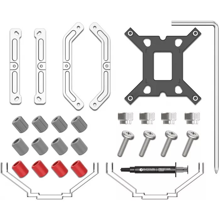 Устройство охлаждения(кулер) ID-Cooling SE-610-XT Basic Soc-AM5/AM4/1200/1700/1851 серебристый/черный 4-pin 29.85dB Al+Cu 250W 900gr Ret