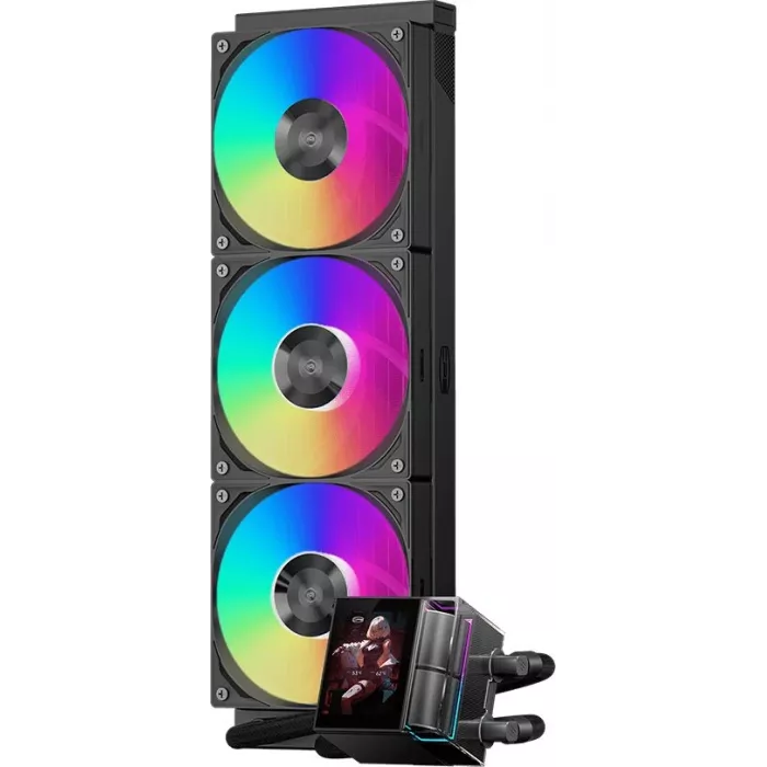 Система водяного охлаждения PcCooler DS360 Display ARGB Soc-AM5/AM4/1200/1700/1851 черный 4-pin 39.8dB Al LCD 310W Ret (DS360-BKAWXY-GL)