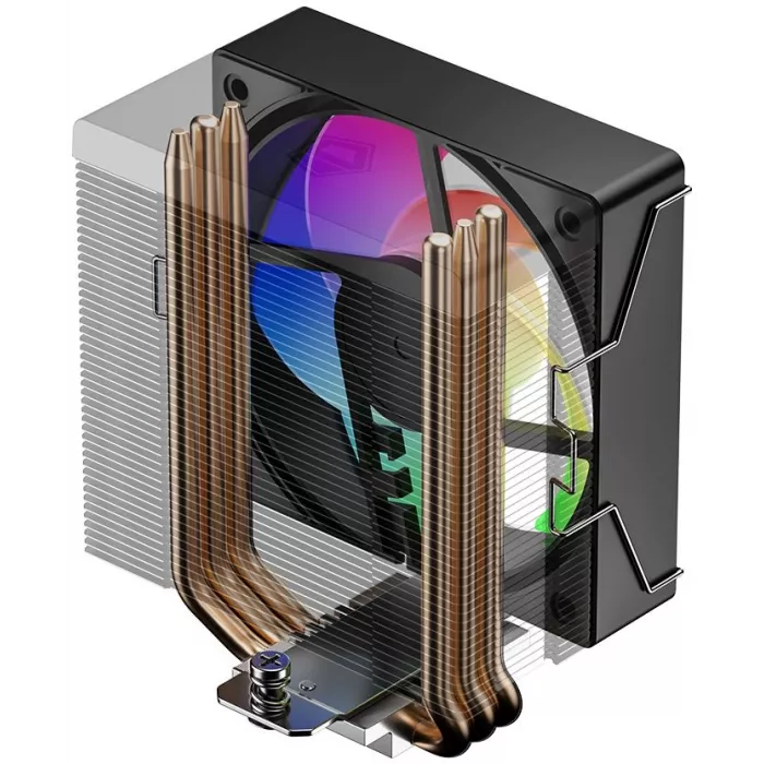 Устройство охлаждения(кулер) ID-Cooling SE-903-XT V2 ARGB Soc-AM5/AM4/1200/1700/1851 серебристый/черный 4-pin 14-29.1dB Al+Cu 150W 390gr Ret (SE-903-XT V2 ARGB)