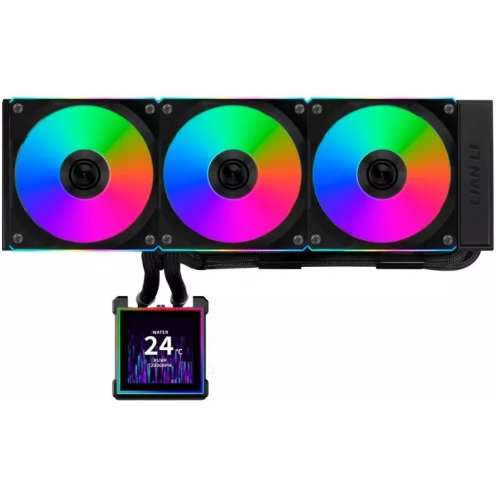 Система водяного охлаждения Lian-Li HydroShift II LCD-S 360CL ARGB Soc-AM5/AM4/1700/1851 черный 4-pin 30dB Al LCD Ret (G89.GHS2LCDS36CB.R0)