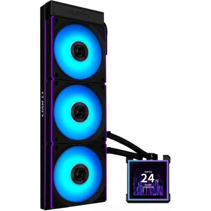 Система водяного охлаждения Lian-Li HydroShift II LCD-S 360CL ARGB Soc-AM5/AM4/1700/1851 черный 4-pin 30dB Al LCD Ret (G89.GHS2LCDS36CB.R0)