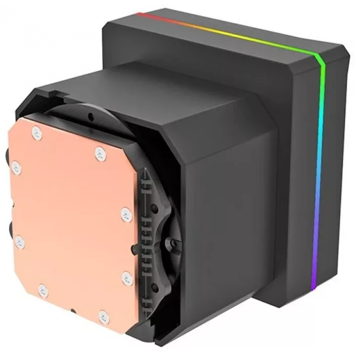 Система водяного охлаждения Thermaltake TH360-S V3 ARGB Soc-AM5/AM4/1200/1700/1851 черный 4-pin 37.8dB Al LCD 365W Ret (CL-W470-PL12SW-A)