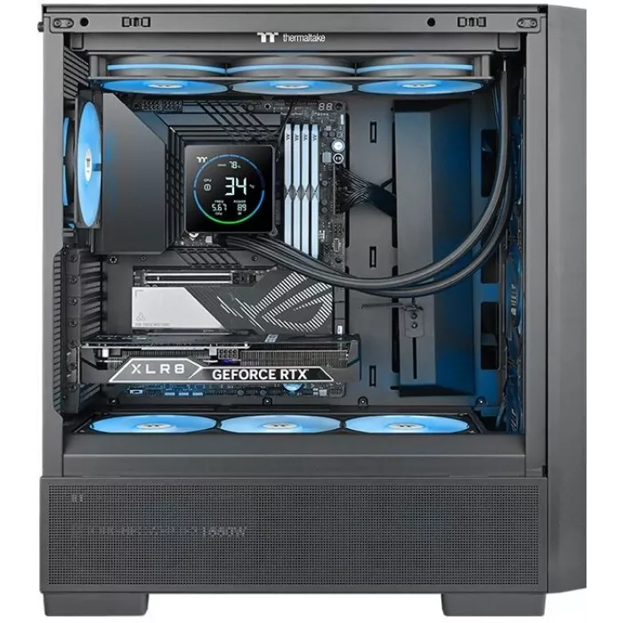 Система водяного охлаждения Thermaltake TH360-S V3 ARGB Soc-AM5/AM4/1200/1700/1851 черный 4-pin 37.8dB Al LCD 365W Ret (CL-W470-PL12SW-A)