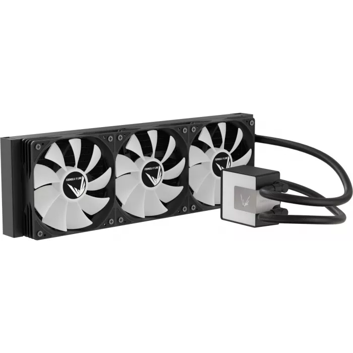 Система водяного охлаждения Formula Ice Jet Glow 360 ARGB Soc-AM5/AM4/1200/2066/1700/1851 черный 4-pin 1-27dB Al+Cu 300W 2020gr Ret (ICE JET GLOW 360 BK)