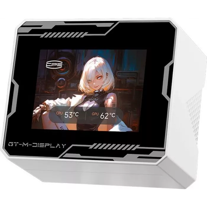 Система водяного охлаждения PcCooler GT360M Display ARGB Soc-AM5/AM4/1200/1700/1851 белый 4-pin 15-33.7dB Al LCD 310W Ret (GT360M-WHAWXX-GL)