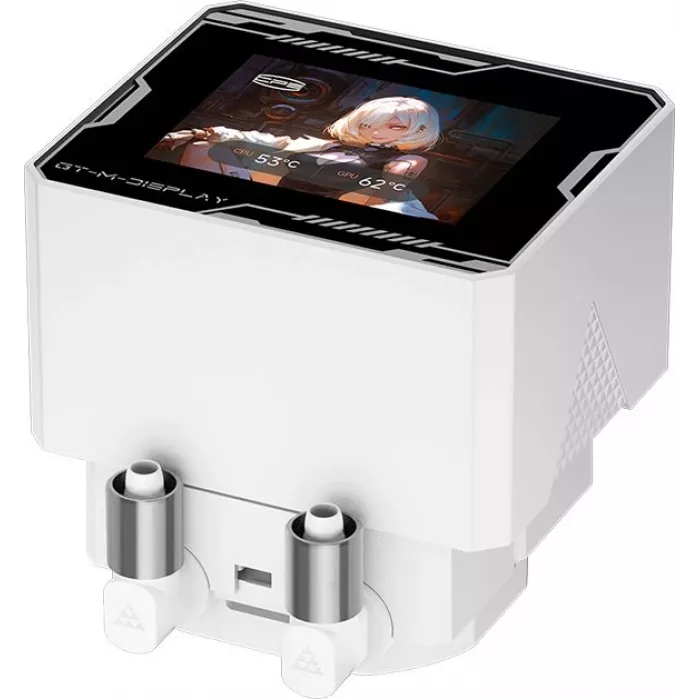 Система водяного охлаждения PcCooler GT360M Display ARGB Soc-AM5/AM4/1200/1700/1851 белый 4-pin 15-33.7dB Al LCD 310W Ret (GT360M-WHAWXX-GL)