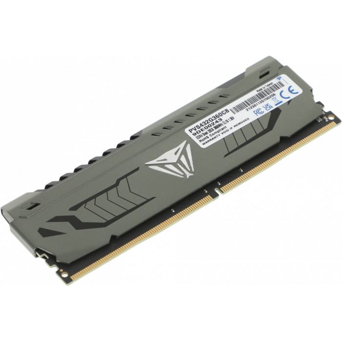 Память DDR4 32GB 3600MHz Patriot PVS432G360C8 Viper Steel RTL Gaming PC4-28800 CL18 DIMM UDIMM 288-pin 1.35В с радиатором Ret