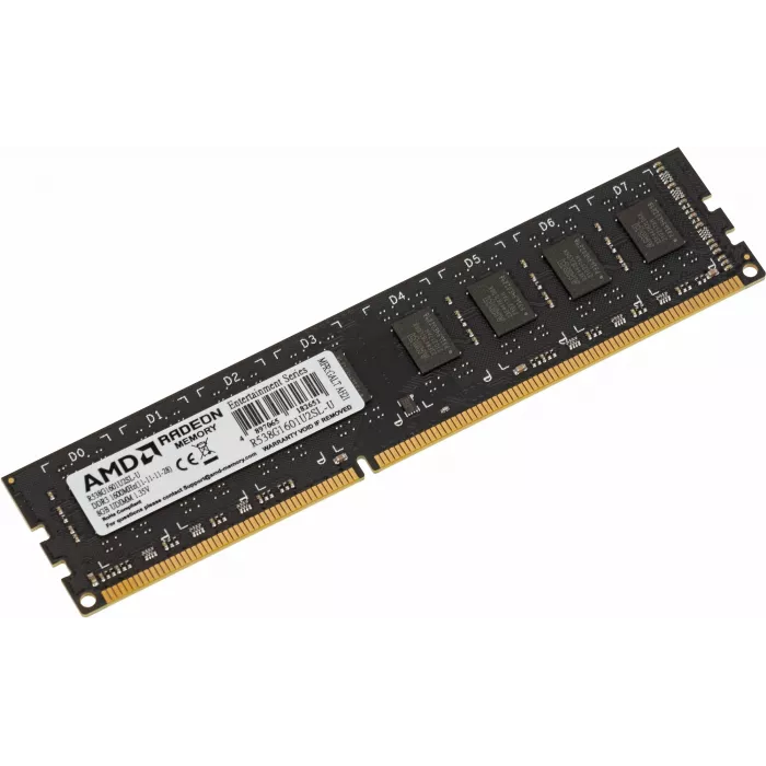 Память DDR3L 8GB 1600MHz AMD R538G1601U2SL-U RTL PC3-12800 CL11 DIMM UDIMM 240-pin 1.35В Ret