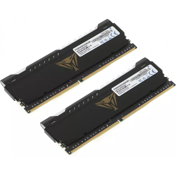Память DDR4 2x16GB 3200MHz Patriot PVSR432G320C8K Viper Steel RGB RTL Gaming PC4-25600 CL18 DIMM UDIMM 288-pin 1.35В dual rank с радиатором Ret