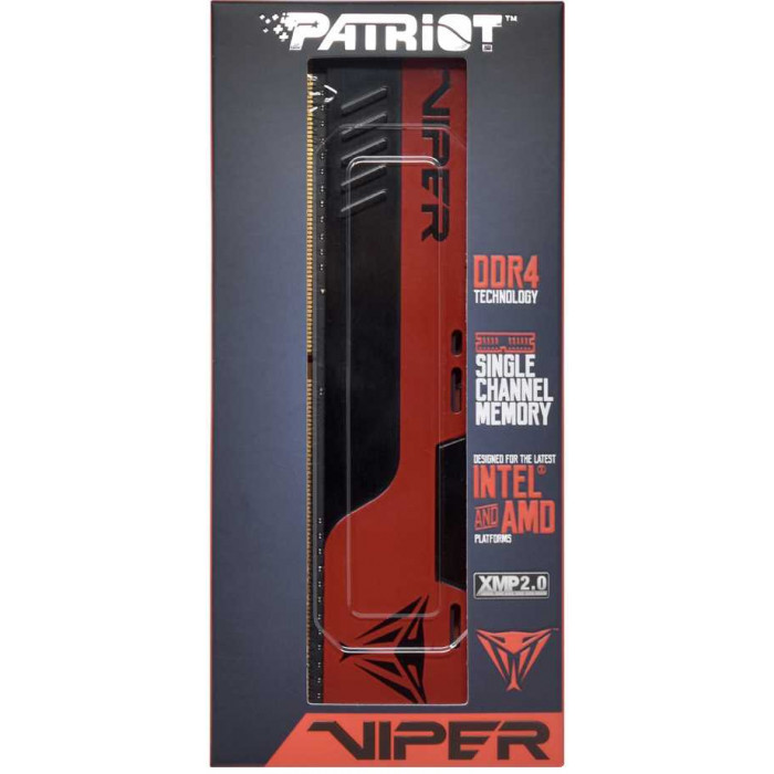 Память DDR4 8GB 3200MHz Patriot PVE248G320C8 Viper Elite II RTL Gaming PC4-25600 CL18 DIMM UDIMM 288-pin 1.35В с радиатором Ret
