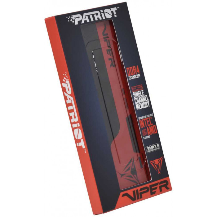 Память DDR4 8GB 3200MHz Patriot PVE248G320C8 Viper Elite II RTL Gaming PC4-25600 CL18 DIMM UDIMM 288-pin 1.35В с радиатором Ret
