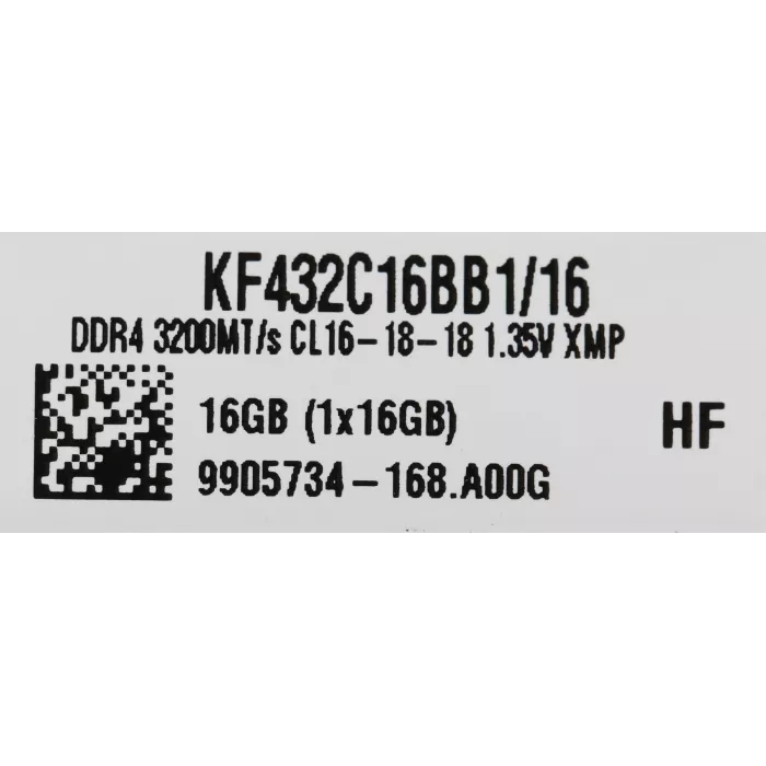 Память DDR4 16GB 3200MHz Kingston KF432C16BB1/16 Fury Beast Black RTL Gaming PC4-25600 CL16 DIMM UDIMM 288-pin 1.35В dual rank с радиатором Ret