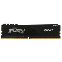 Память DDR4 8GB 3200MHz Kingston KF432C16BB/8 Fury Beast Black RTL Gaming PC4-25600 CL16 DIMM UDIMM 288-pin 1.35В single rank с радиатором Ret