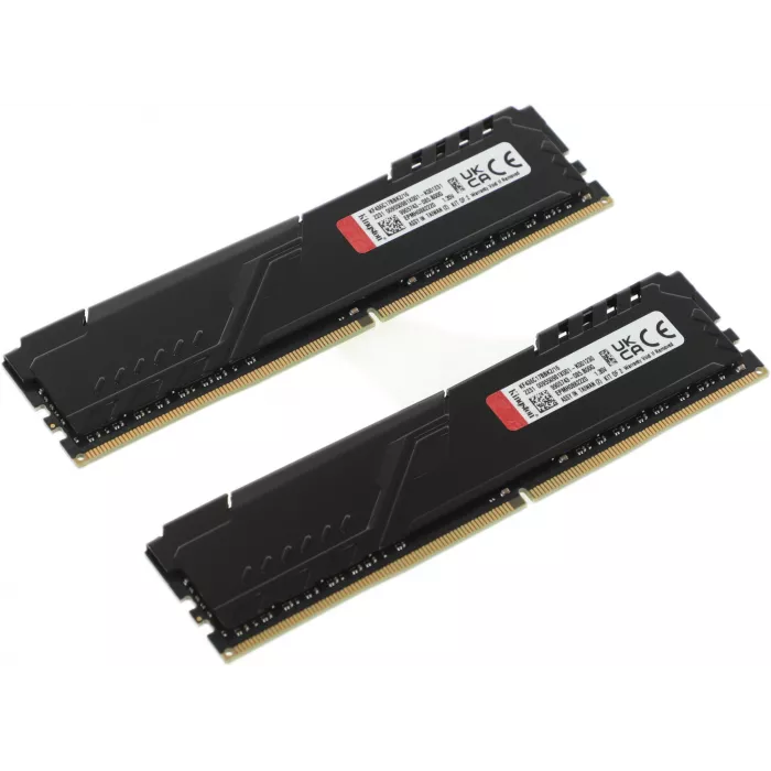 Память DDR4 2x8GB 3600MHz Kingston KF436C17BBK2/16 Fury Beast RTL Gaming PC4-28800 CL17 DIMM UDIMM 288-pin 1.35В kit single rank с радиатором Ret