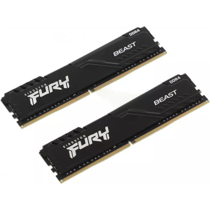 Память DDR4 2x8GB 3600MHz Kingston KF436C17BBK2/16 Fury Beast RTL Gaming PC4-28800 CL17 DIMM UDIMM 288-pin 1.35В kit single rank с радиатором Ret