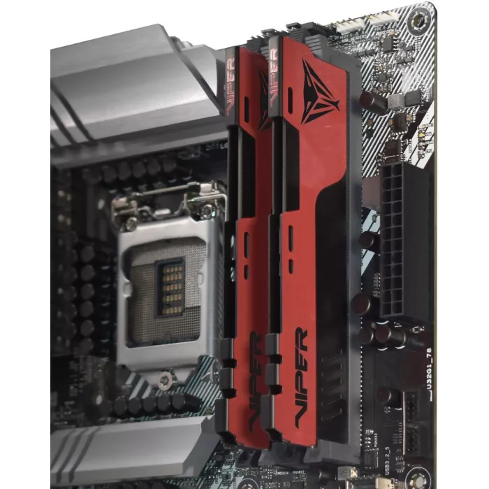Память DDR4 2x32GB 3200MHz Patriot PVE2464G320C8K Viper Elite II RTL Gaming PC4-25600 CL18 DIMM UDIMM 288-pin 1.35В kit с радиатором Ret