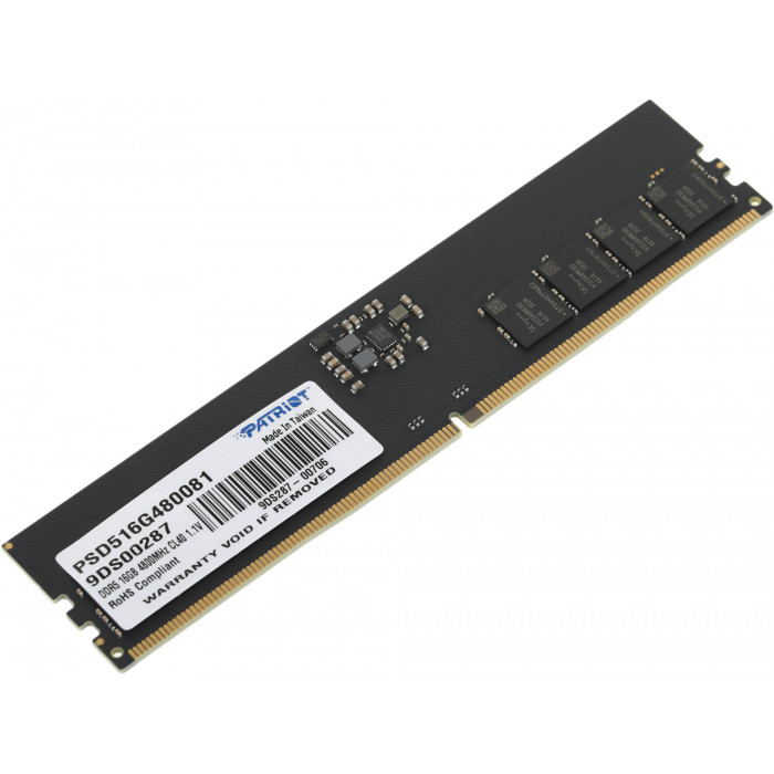 Память DDR5 16GB 4800MHz Patriot PSD516G480081 Signature RTL PC5-38400 CL40 DIMM UDIMM 288-pin 1.1В single rank Ret