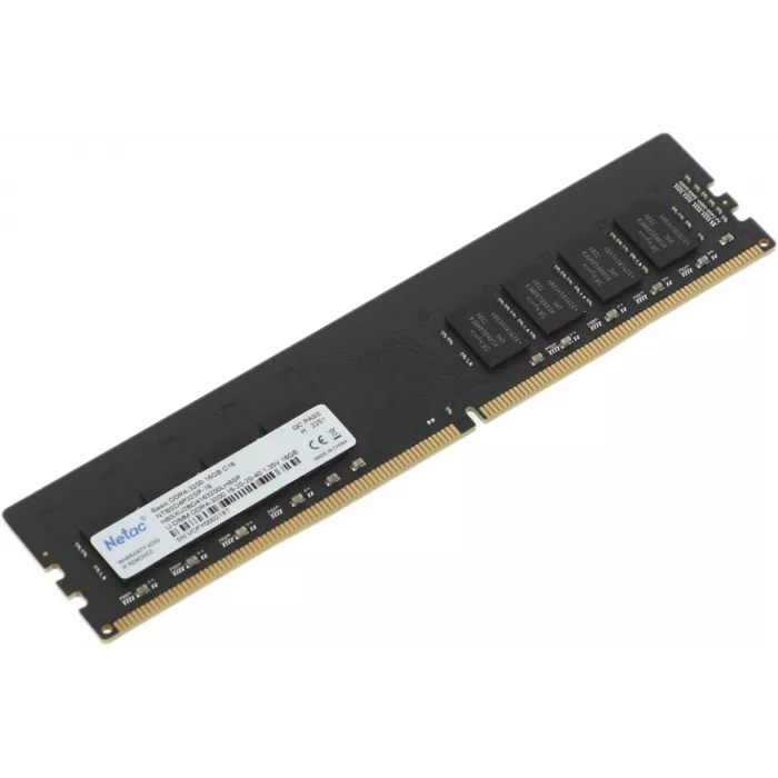 Память DDR4 16GB 3200MHz Netac NTBSD4P32SP-16 Basic RTL PC4-25600 CL16 DIMM UDIMM 288-pin 1.35В single rank Ret