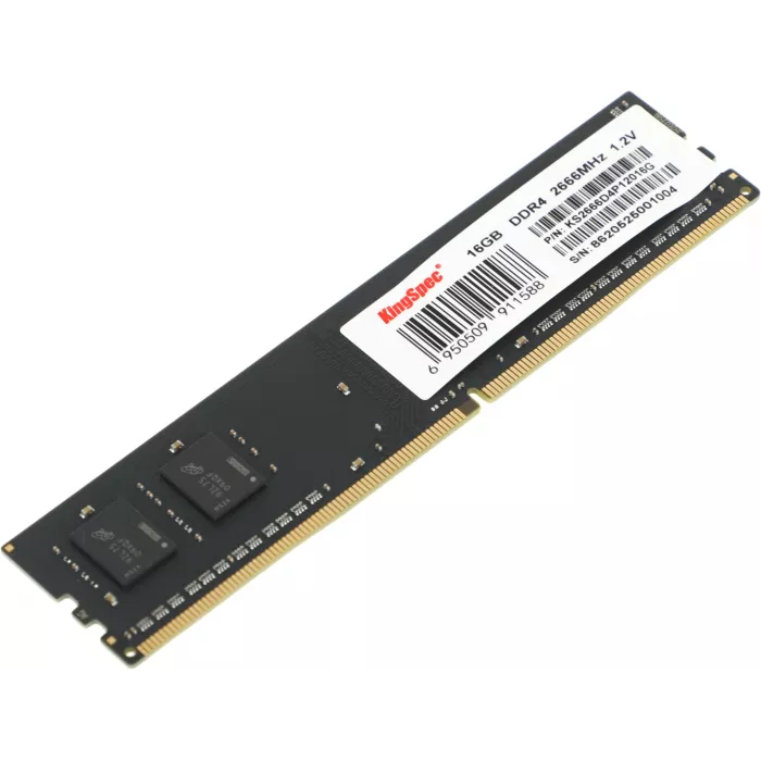 Память DDR4 16GB 2666MHz Kingspec KS2666D4P12016G RTL PC4-21300 CL18 DIMM UDIMM 288-pin 1.2В single rank Ret
