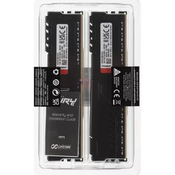 Память DDR4 2x16GB 3200MHz Kingston KF432C16BB1K2/32 Fury Beast RTL Gaming PC4-25600 CL16 DIMM UDIMM 288-pin 1.35В dual rank с радиатором Ret