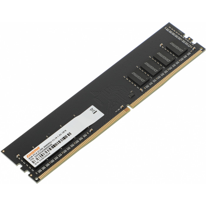 Память DDR4 4GB 2666MHz Digma DGMAD42666004S RTL PC4-21300 CL19 DIMM UDIMM 288-pin 1.2В single rank Ret
