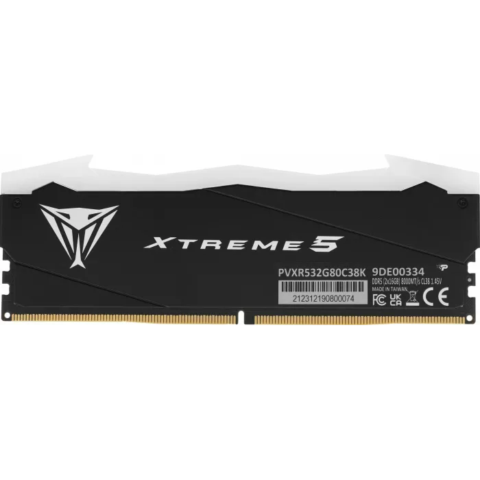Память DDR5 2x16GB 8000MHz Patriot PVXR532G80C38K Viper Xtreme 5 RGB RTL Gaming PC5-64000 CL38 DIMM UDIMM 288-pin 1.45В с радиатором Ret
