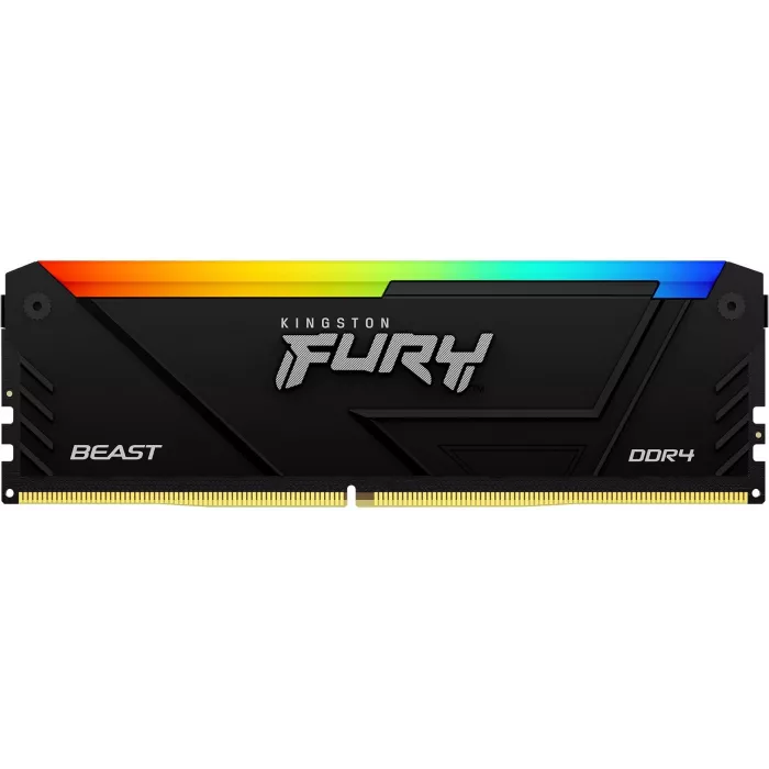 Память DDR4 16GB 3200MHz Kingston KF432C16BB12A/16 Fury Beast RGB RTL Gaming PC4-25600 CL16 DIMM UDIMM 288-pin 1.35В dual rank с радиатором Ret