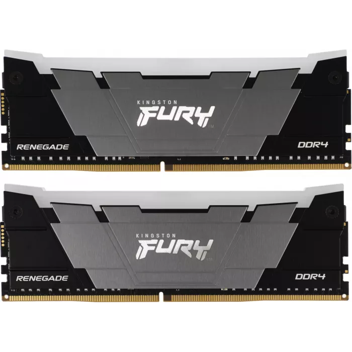 Память DDR4 2x8GB 4600МГц Kingston KF446C19RB2AK2/16 Fury Renegade RGB RTL Gaming PC4-36800 CL19 DIMM UDIMM 288-pin 1.5В kit single rank с радиатором Ret