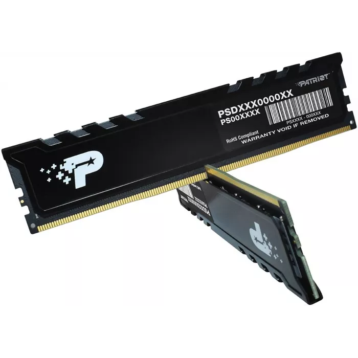 Память DDR5 2x16GB 4800MHz Patriot PSP532G4800KH1 Signature Premium RTL PC5-38400 CL40 DIMM UDIMM 288-pin 1.1В kit single rank с радиатором Ret