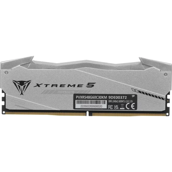 Память DDR5 2x24GB 6000MHz Patriot PVXR548G60C30KM Viper Xtreme 5 RGB RTL Gaming PC5-48000 CL30 DIMM UDIMM 288-pin 1.35В с радиатором Ret