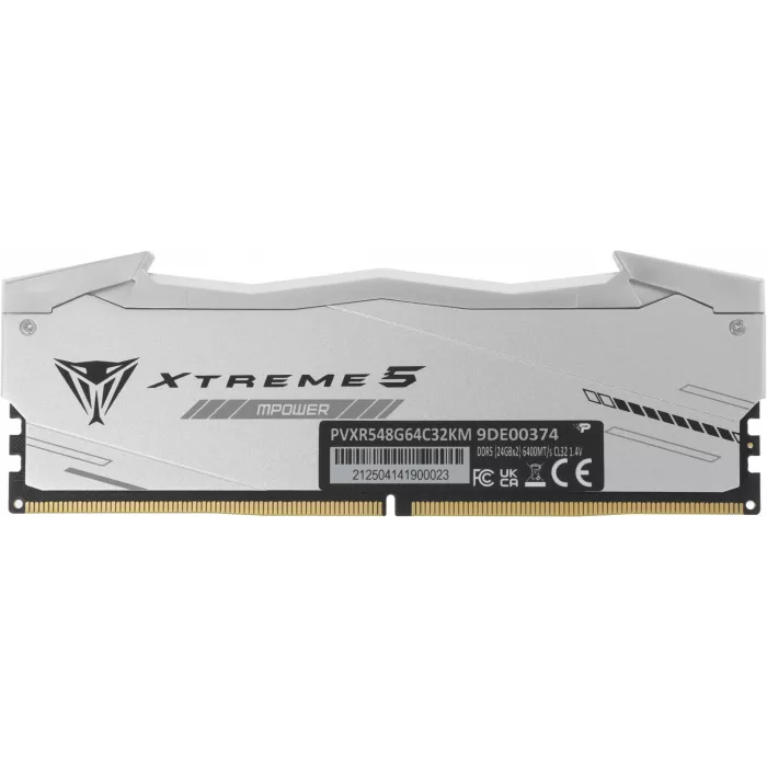 Память DDR5 2x24GB 6400MHz Patriot PVXR548G64C32KM Viper Xtreme 5 RGB RTL Gaming PC5-51200 CL32 DIMM UDIMM 288-pin 1.4В с радиатором Ret