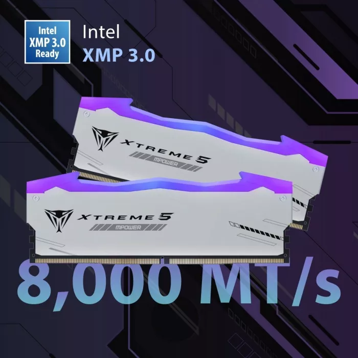 Память DDR5 2x24GB 6400MHz Patriot PVXR548G64C32KM Viper Xtreme 5 RGB RTL Gaming PC5-51200 CL32 DIMM UDIMM 288-pin 1.4В с радиатором Ret