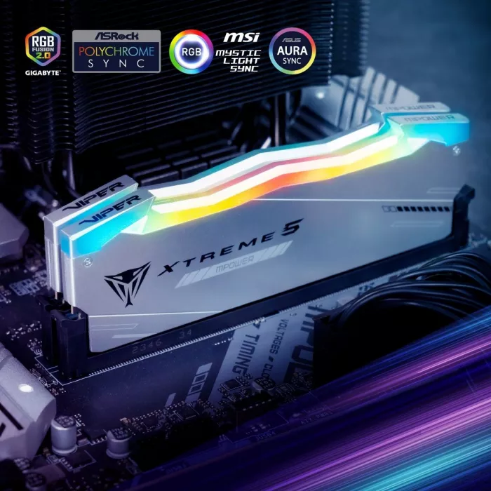 Память DDR5 2x24GB 6400MHz Patriot PVXR548G64C32KM Viper Xtreme 5 RGB RTL Gaming PC5-51200 CL32 DIMM UDIMM 288-pin 1.4В с радиатором Ret