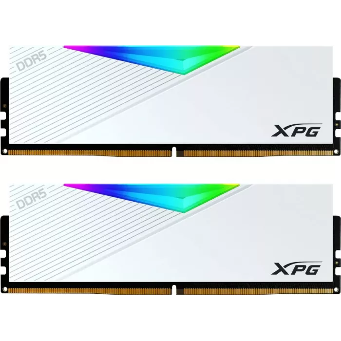 Память DDR5 2x16GB 6400MHz A-Data AX5U6400C3216G-DCLARWH XPG Lancer RGB RTL Gaming PC5-51200 CL32 DIMM UDIMM 288-pin 1.35В kit dual rank с радиатором Ret