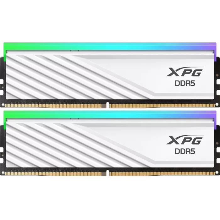 Память DDR5 2x16GB 6400MHz A-Data AX5U6400C3216G-DTLABRWH XPG Lancer Blade RGB RTL Gaming PC5-51200 CL32 DIMM UDIMM ECC 288-pin 1.4В kit dual rank с радиатором Ret