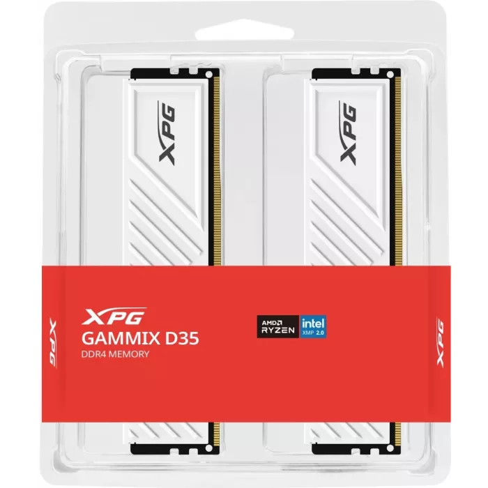 Память DDR4 2x8GB 3200MHz A-Data AX4U32008G16A-DTWHD35 XPG Gammix D35 RTL PC4-25600 CL16 DIMM 288-pin 1.35В single rank с радиатором Ret