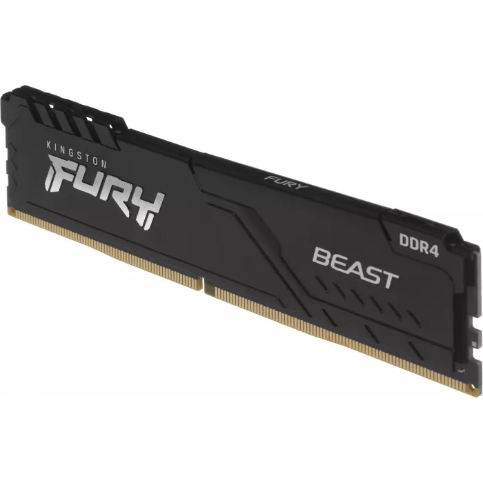 Память DDR4 8GB 3200MHz Kingston KF432C16BB/8WP Fury Beast Black RTL Gaming PC4-25600 CL16 DIMM UDIMM 288-pin 1.35В single rank с радиатором Ret