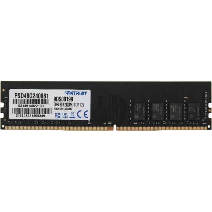 Память DDR4 8GB 2400MHz Patriot PSD48G240081 Signature RTL PC4-19200 CL17 DIMM UDIMM 288-pin 1.2В single rank Ret