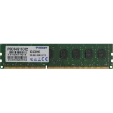 Память DDR3 4GB 1600MHz Patriot PSD34G16002 Signature Line RTL PC3-12800 CL11 DIMM UDIMM 240-pin 1.5В dual rank Ret