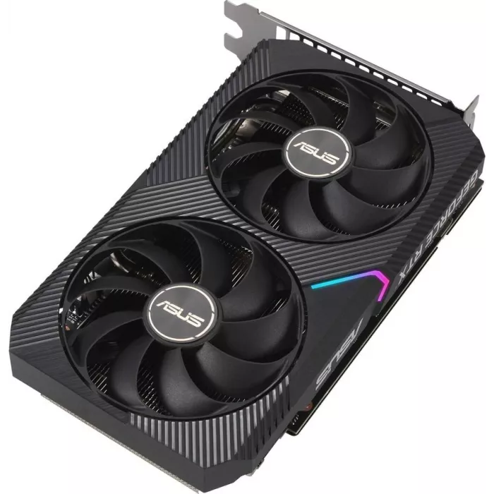 Видеокарта Asus PCI-E 4.0 DUAL-RTX3060-O12G-V2 LHR NVIDIA GeForce RTX 3060 12Gb 192bit GDDR6 1837/15000 HDMIx1 DPx3 HDCP Ret
