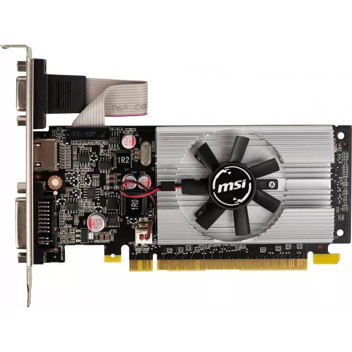 Видеокарта MSI PCI-E 2.0 N210-1GD3/LP NVIDIA GeForce 210 1Gb 64bit DDR3 460/800 DVIx1 HDMIx1 CRTx1 Ret low profile