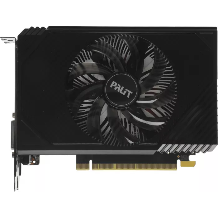 Видеокарта Palit PCI-E 4.0 PA-RTX3050 STORMX NVIDIA GeForce RTX 3050 6Gb 96bit GDDR6 1042/14000 DVIx1 HDMIx1 DPx1 HDCP Ret