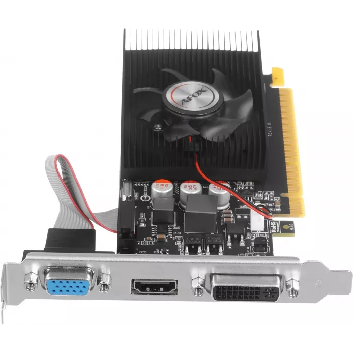 Видеокарта Afox PCI-E 2.0 AF240-1024D3L2-V2 NVIDIA GeForce GT 240 1Gb 128bit DDR3 550/1334 DVIx1 HDMIx1 CRTx1 HDCP Ret low profile
