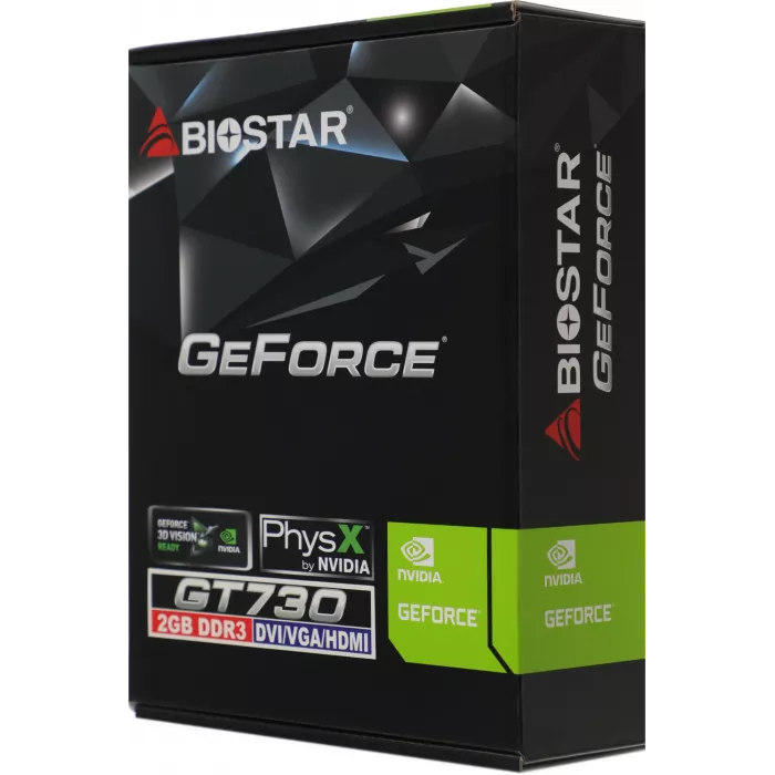 Видеокарта Biostar PCI-E 2.0 VN7313THX1 NVIDIA GeForce GT 730 2Gb 128bit GDDR3 700/1333 DVIx1 HDMIx1 CRTx1 HDCP Ret low profile
