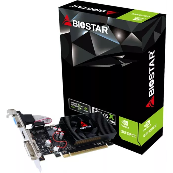 Видеокарта Biostar PCI-E 2.0 VN7313THX1 NVIDIA GeForce GT 730 2Gb 128bit GDDR3 700/1333 DVIx1 HDMIx1 CRTx1 HDCP Ret low profile