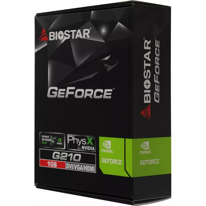 Видеокарта Biostar PCI-E 2.0 VN2103NHG6 NVIDIA GeForce 210 1Gb 64bit DDR3 589/1333 DVIx1 HDMIx1 CRTx1 Ret low profile