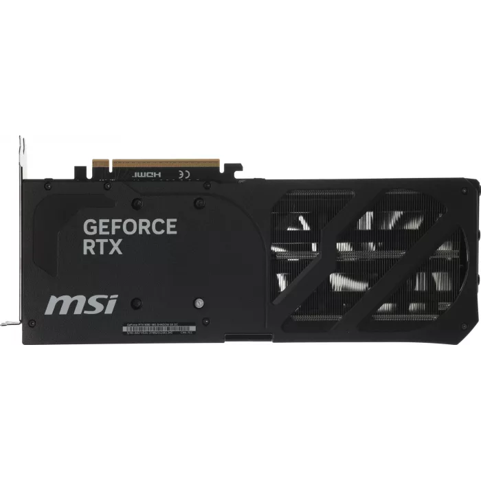 Видеокарта MSI PCI-E 5.0 RTX 5080 16G SHADOW 3X OC NVIDIA GeForce RTX 5080 16Gb 256bit GDDR7 2640/30000 HDMIx1 DPx3 HDCP Ret